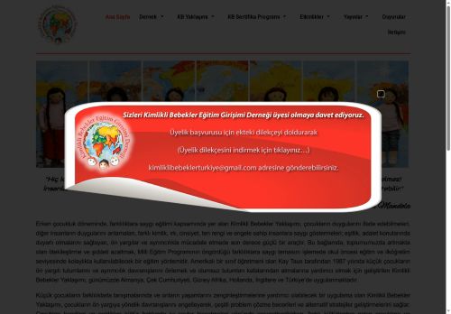 Kimlikli Bebekler Türkiye – Kimlikli Bebekler Eğitim Girişimi Derneği