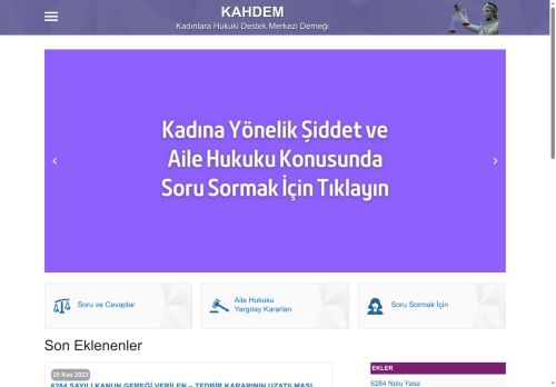 KAHDEM – KAHDEM Kadınlara Hukuki Destek Merkez Derneği Kurumsal Sitesi
