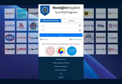 Mesleğim Hayatım İş ve Staj Programı