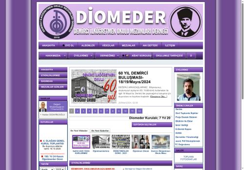 Anasayfa - DİOMEDER - DEMİRCİ İLKÖĞRETMEN OKULU MEZUNLARI DERNEĞİ