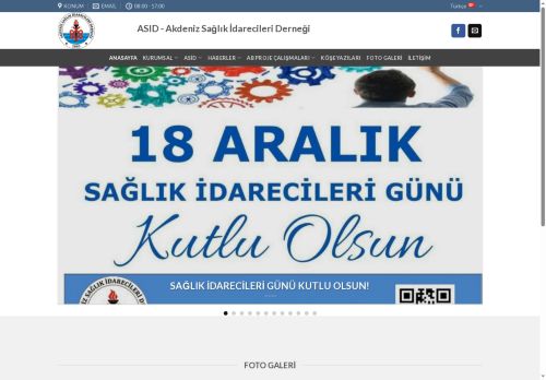ASİD – Akdeniz Sağlık İdarecileri Derneği – Akdeniz Sağlık İdarecileri Derneği