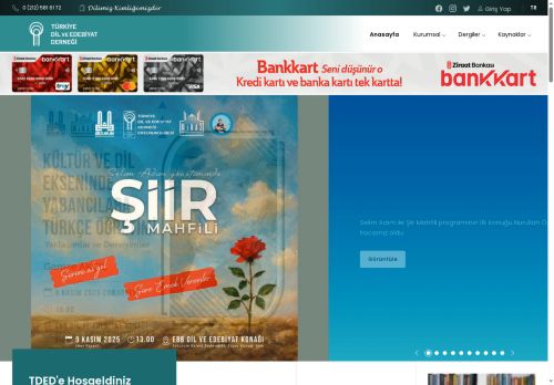 Erzurum TDED | Türkiye Dil ve Edebiyat Derneği