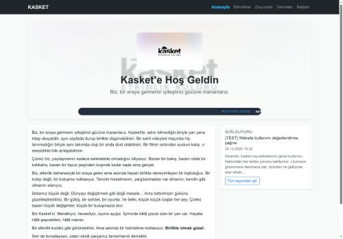 KASKET Hizmet Durumu