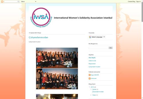 INTERNAIONAL WOMEN'S SOLIDARITY ASSOCIATION ISTANBUL