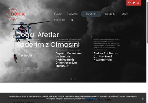 DAKİK | DOĞAL AFET ARAMA KURTARMA İLK YARDIM KULÜBÜ