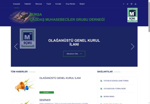 Her şey İnsan İçin Meslek Onuru İçin - Bursa Çağdaş Muhasebeciler Grubu Derneği
