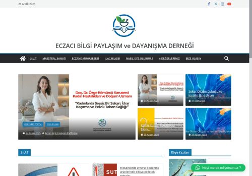 Bilgi Güçtür Paylaşınca Güzel... - Eczacı Bilgi Paylaşım ve Dayanışma Derneği