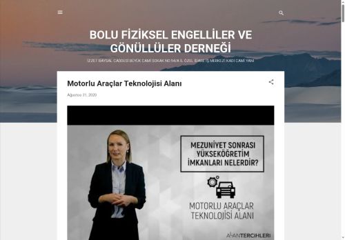BOLU FİZİKSEL ENGELLİLER VE GÖNÜLLÜLER DERNEĞİ