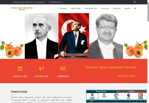 Anadolu Yakası Malatyalılar Derneği – Bir başka WordPress sitesi