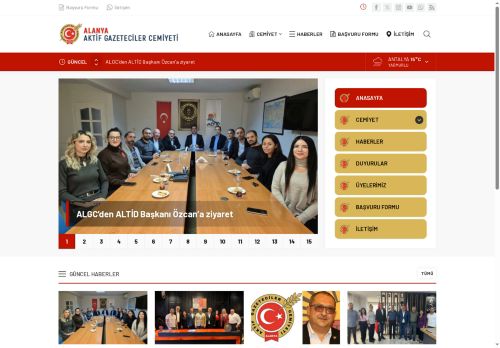 Alanya Aktif Gazeteciler Cemiyeti Web Sitesi - Alanya Aktif Gazeteciler Cemiyeti