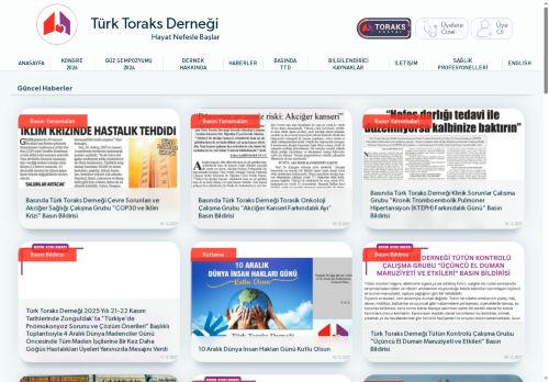 Türk Toraks Derneği | Anasayfa
