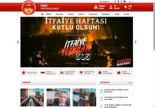 TİBDER | Tüm İtfaiyeciler Birliği Derneği