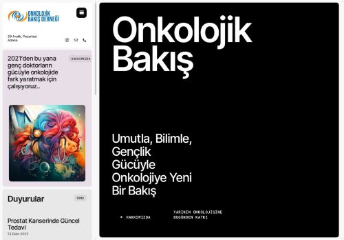 Onkolojik Bakış Derneği - Home