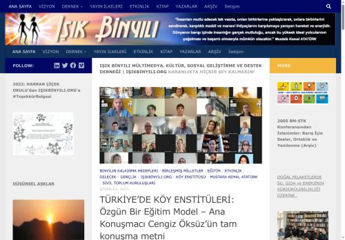 IŞIK BİNYILI MÜLTİMEDYA, KÜLTÜR, SOSYAL GELİŞTİRME VE DESTEK DERNEĞİ | IŞIKBİNYILI.ORG – Karanlıkta Hiçbir Şey Kalmasın!