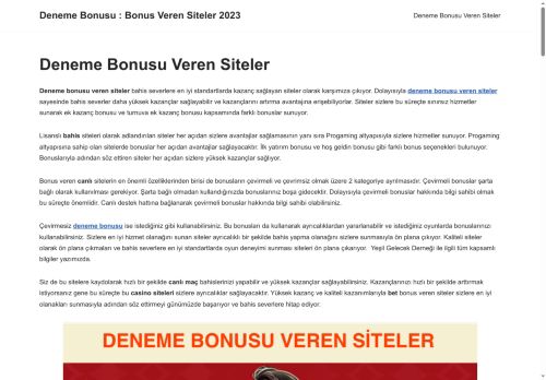 yesilgelecekdernegi.org - Deneme Bonusu Veren Siteler