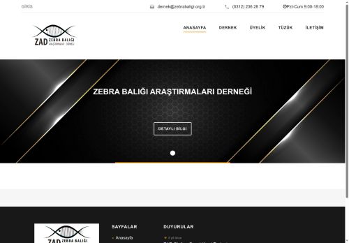 ZEBRA BALIĞI ARAŞTIRMALARI DERNEĞİ
