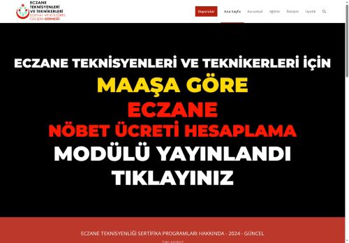 Eczane Teknisyenleri ve Teknikerleri, Sosyal ve Kültürel Gelişim Derneği – Eczane Teknisyenleri Derneği