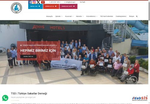 Anasayfa - Türkiye Sakatlar Derneği