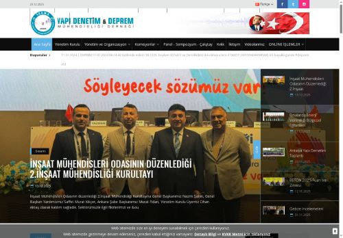 Yapı Denetim ve Deprem Mühendisleri Derneği | Yapı Denetim Denetçi İş İlanları | stil1Ana Sayfa