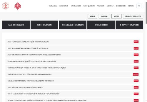 T.C. Vakıflar Genel Müdürlüğü - Ana Sayfa