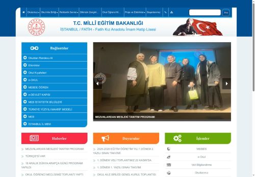 Fatih Kız Anadolu İmam Hatip Lisesi - İSTANBUL / FATİH