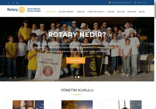 ANA SAYFA - KONYA MERAM ROTARY KULÜBÜ