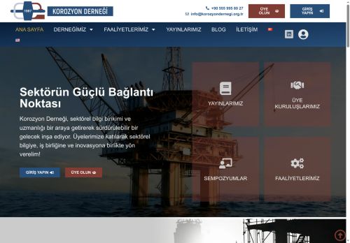 Korozyon Derneği - ANA SAYFA