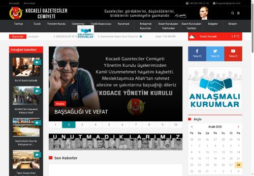Kocaeli Gazeteciler Cemiyeti | Kocaeli - Kocaeli Gazeteciler Cemiyeti