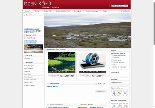 Anasayfa - Sivas ili | Hafik ilçesi | ÖZEN KÖYÜ