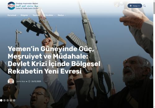 ORSAM | Ortadoğu Araştırmaları Merkezi