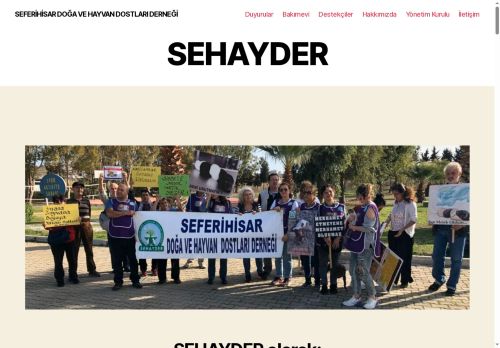 Seferihisar Hayvan ve Doğa Dostları Derneği - SEHAYDER