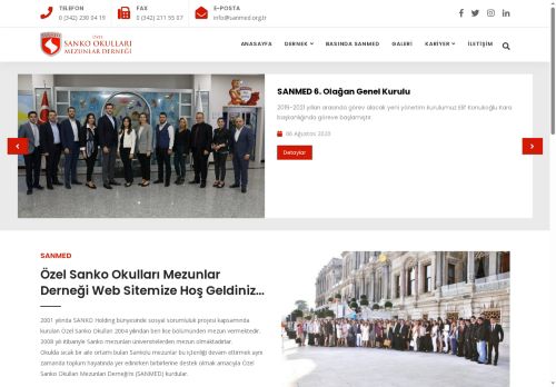 Özel Sanko Okulları Mezunlar Derneği - SANMED