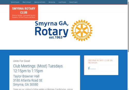 Smyrna Rotary Club serves Cobb County and Smyrna, Georgia – Smyrna, Georgia – Community Service, Speakers, Service Projects and More!