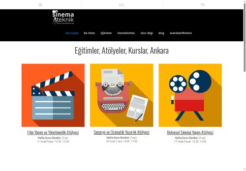 Yönetmenlik, Senaryo, Kurgu, Film, Analiz, Kursları, Ankara