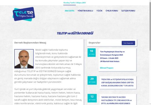 TELETIP ve EĞİTİM DERNEĞİ - Ana Sayfa