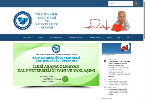 TÜRK PEDİATRİK KARDİYOLOJİ VE KALP CERRAHİSİ DERNEĞİ – TPKD Sitesi