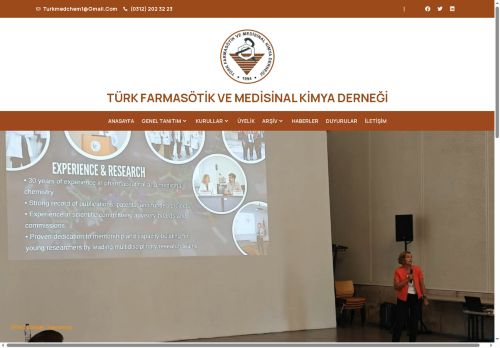 TURKMEDCHEM – Türk Farmasötik ve Medisinal Kimya Derneği