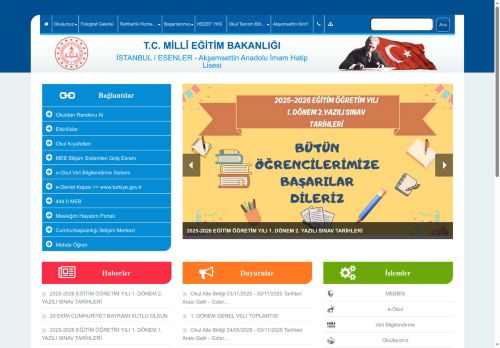 Akşemsettin Anadolu İmam Hatip Lisesi - İSTANBUL / ESENLER