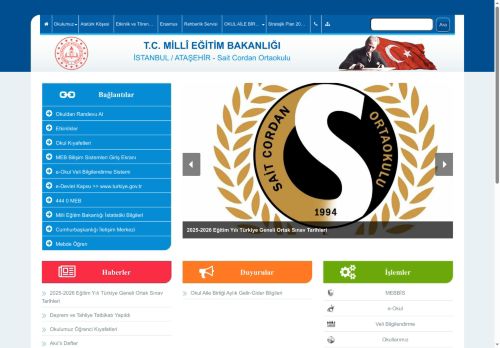 Sait Cordan Ortaokulu - İSTANBUL / ATAŞEHİR