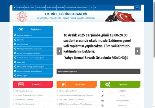 Yahya Kemal Beyatlı Ortaokulu - İSTANBUL / ATAŞEHİR