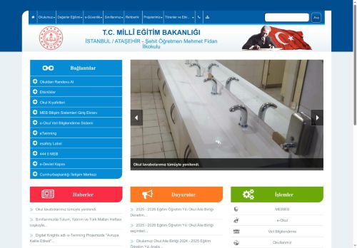 Şehit Öğretmen Mehmet Fidan İlkokulu - İSTANBUL / ATAŞEHİR