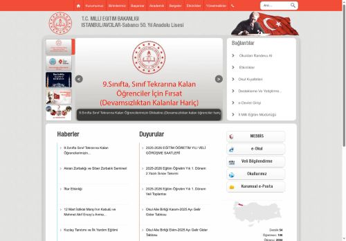 Sabancı 50. Yıl Anadolu Lisesi - İSTANBUL / AVCILAR