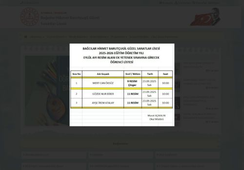 Bağcılar Hikmet Barutçugil Güzel Sanatlar Lisesi - İSTANBUL / BAGCILAR