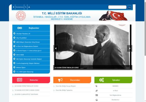 İ.T.O. ÖZEL EĞİTİM UYGULAMA MERKEZİ II. KADEME - İSTANBUL / BAĞCILAR