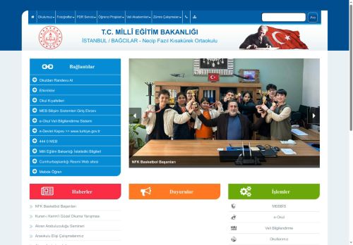 Necip Fazıl Kısakürek Ortaokulu - İSTANBUL / BAĞCILAR