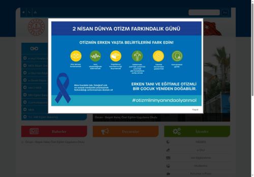 ÖZCAN-BAŞAK HALAÇ ÖZEL EĞİTİM UYGULAMA OKULU II. KADEME - İSTANBUL / BAHÇELİEVLER