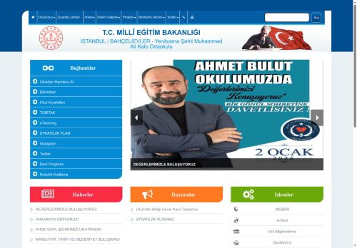 Yenibosna Şehit Muhammed Ali Kalo Ortaokulu - İSTANBUL / BAHÇELİEVLER