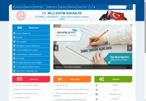 Yahya Kemal Beyatlı Anadolu Lisesi - İSTANBUL / BAKIRKÖY