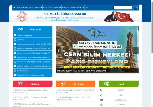 İBB Yavuz Sultan Selim Kız Anadolu İmam Hatip Lisesi - İSTANBUL / BAŞAKŞEHİR