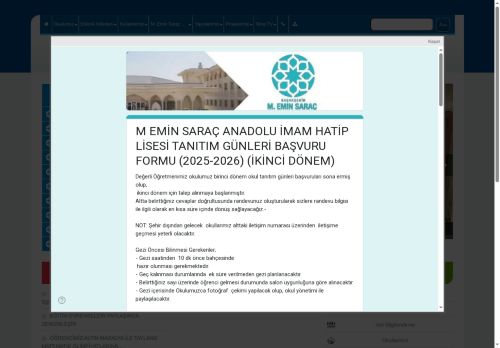 M.Emin Saraç Anadolu İmam Hatip Lisesi - İSTANBUL / BAŞAKŞEHİR
